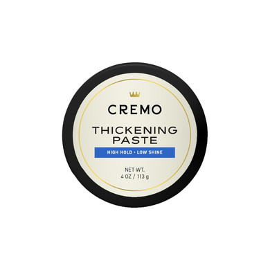 Cremo Mens Hair Paste - Premium Barber Grade Thickening Paste With High Hold And Low Shine, 4 Oz