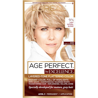 L'Oreal Paris Excellenceage Perfect Layered Tone Flattering Color, 5N Medium Natural Brown