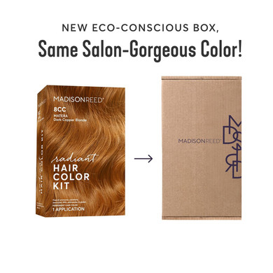 Madison Reed Radiant Hair Color Kit | 8Cc Dark Copper Blonde (Matera Marigold) For 100% Gray Hair Coverage | Salon Quality Permanent Hair Dye | Ppd-Free & Ammonia-Free | (Packaging May Vary) 1 Pack