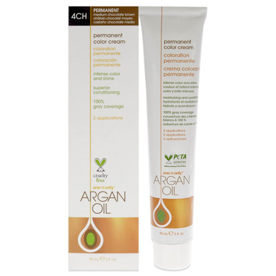 One N Only Argan Oil Permanent Color Cream - 5Nn Rich Natural Light Brown Hair Color Unisex 3 Oz