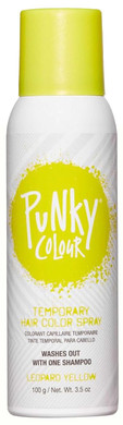 Punky Hair Spray Color Temporary  Leopard Yellow, Temporary Hair Color Spray, Instant Vibrant Hair Dye, 3.5 Oz