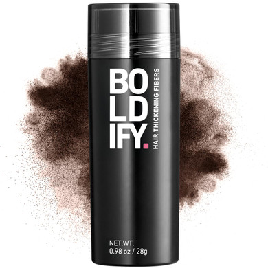 Boldify Hair Fibers (28G) - Fill In Thinning And Fine Hair For An Instantly Fuller, Thicker Look - 14 Shades For Women & Men - Hazel Brown