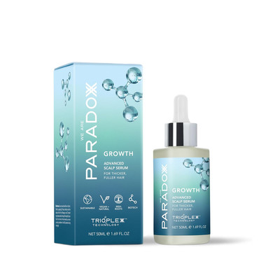 We Are Paradoxx Growth Advanced Scalp Serum - Special Trioplexx Technology Stimulates Scalp And Hair Follicles - Hair Looks Thicker And Healthier - Caffeine, Keratin, Biotin - Natural, Vegan - 50Ml