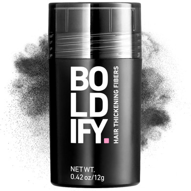 Boldify Hair Fibers (12G) - Fill In Thinning And Fine Hair For An Instantly Fuller, Thicker Look - 14 Shades For Women & Men - Hazel Brown