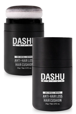 Dashu Daily Hair Cushion For Hair Fall | Hair Fibers For Thinning Hair Temporary Hair Color For Gray Hair Coverage Root Concealer Hairline Powder | Waterproof Bald Spot Cover Up For Men 0.56Oz (Brown)