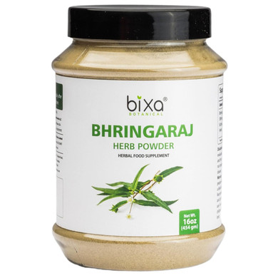 Bixa Botanical Bhringaraj Powder | Eclipta Alba ? 1 Pound / 16 Oz | Ayurvedic Herbal Supplement | Gluten Free, Non-Gmo, Steam Treated, Vegan, 100% Pure