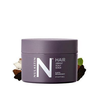 Nulastin Vibrant Scalp Scrub - Pre-Shampoo Scalp Exfoliator & Cleanser - Weekly Treatment To Detoxify & Prep - Support A Healthy Skin Barrier & Hair - Vegan & Color-Safe (6.7 Fl Oz)
