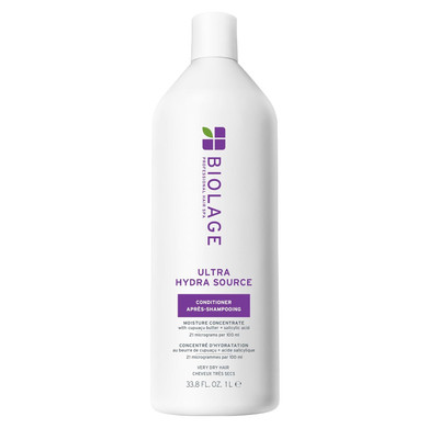 Biolage Ultra Hydra Source Conditioner - Intensely Condition, For Very Dry, Thick, Coarse Hair, Infused With Micro-Dosed With Cupuaçu Butter & Salicylic Acid