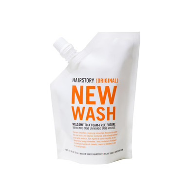 Hairstory New Wash Original, Cleansing Cream For All Hair Types, Shampoo & Conditioner Alternative, Promotes Scalp Health, Nourishes & Protects, 20Oz
