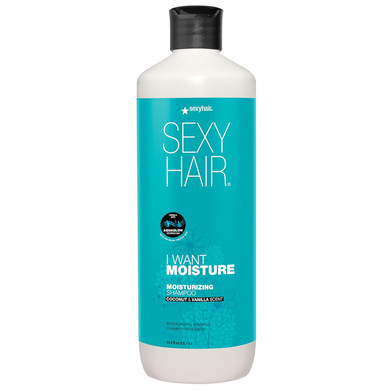 Sexyhair I Want Moisture Shampoo/Conditioner, 10.1Oz | Tames Frizz | Increases Shine By 60% | All Hair Types