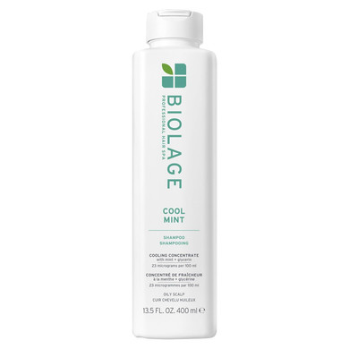 Biolage Cool Mint Shampoo - Balancing Shampoo For Oily Scalp, Gently Cleanses, Refreshes & Helps Balance, Mint & Glycerin, Vegan & Paraben-Free