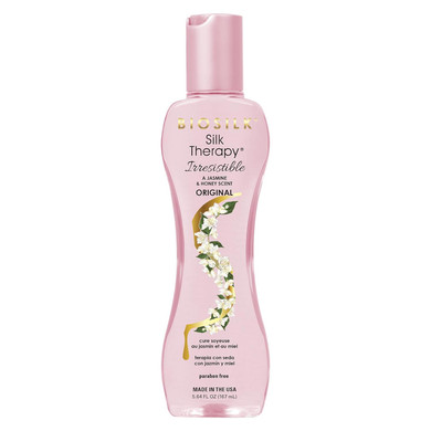 Biosilk Irresistible Collection Silk Therapy Leave-In Treatment, For All Hair Types, Jasmine & Honey Scent, Sulfate, Paraben, & Cruelty-Free, 5.64 Oz