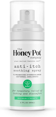 The Honey Pot Company - Feminine Anti-Itch Spray - At Home Or On The Go Medicated To Relieve Itch And Irritation. Maximum Strength - 2.71 Fl. Oz