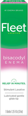 Fleet Laxatives, Bisacodyl Enema For Adult Constipation Relief, Prefilled Enema Kit For Fast Acting Constipation Relief, 1.25 Fl Oz