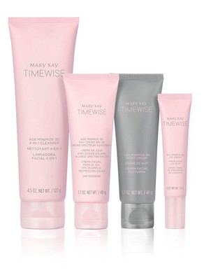 Mary Kay Timewise 3D Miracle Set - Combination/Oily Skin Moisturizer, Anti-Aging Cream, Spf 30, Natural