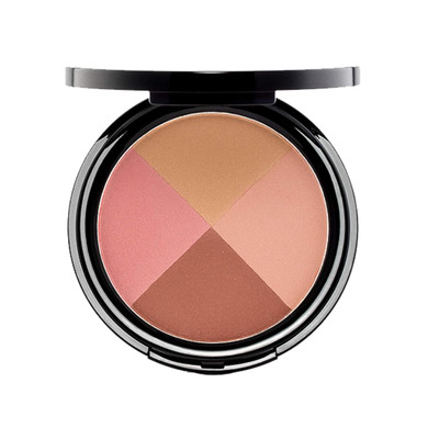 Eve Pearl Ultimate Face Compact Blush Bronzer Highlighter Contour Palette Eyeshadow Makeup Set Medium To Deep- Ageless