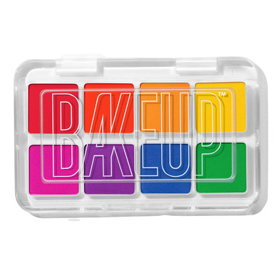 Primary Eyeshadow Palette - Micro Palm | Eyeshadow & Pigment In Primary Colors, 6 Matte Pigments, 2 Eyeshadows, High Pigment Vegan Makeup, Travel Size, Palette Matte