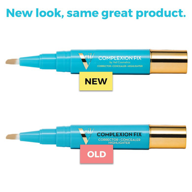 Veil Cosmetics - Complexion Fix Concealer - Liquid Concealer For Under Eye + Dark Circles - Highlight, Contour, Correct - Anti-Aging - Vegan Makeup Pen - Hydrating Lightweight (5P Deep Pink)