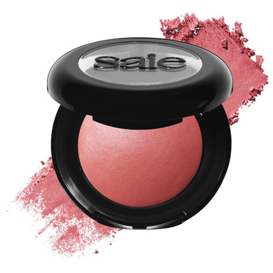 Saie Supersuede Baked Blush - Talc-Free Powder Blush For All Day Wear - Enriched With Plant-Derived Squalane + Glycerin To Help Moisturize Dry Skin - Stella (.01 Ounce)