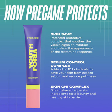Youthforia Pregame Primer, Daily Protective, Hydrating Face Primer, Grips Makeup & Locks In Moisture For A Soft-Radiant Glow, Vegan & Cruelty-Free