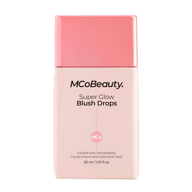 Mcobeauty Super Glow Blush Drops, Blush Pink, Instantly Warm And Illuminate Your Complexion, Vegan, Cruelty Free Cosmetics