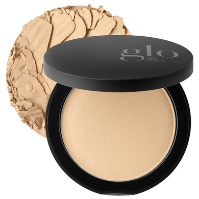 Glo Skin Beauty Pressed Base Powder Foundation Makeup (Honey Dark) - Flawless Coverage For A Radiant Natural, Second-Skin Finish