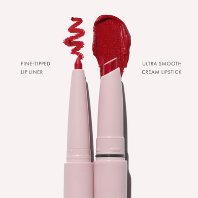 Wander Beauty Lipsetter Dual Cream Lipstick + Lip Liner - On The Mauve - Ultra-Smooth, Hydrating Lipstick And Mauve Lip Liner With A Soft Matte Finish - Made With Squalane & Peptides (1 Count)