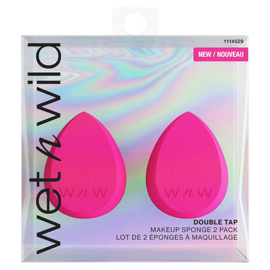Wet N Wild Double Tap Makeup Sponge Set, Foundation Blending Beauty Sponge Flawless For Liquid, Cream, And Powder Dry And Wet Blender Make Up Use Vegan, Cruelty Free
