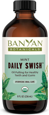 Banyan Botanicals Mint Daily Swish  Organic Ayurvedic Pulling Oil With Coconut Oil  Mouthwash For Fresh Breath And Sparkling Oral Health*  8 Oz  Non Gmo Sustainably Sourced Vegan