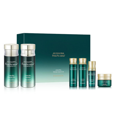 Isa Knox Age Focus Prime Double Effect Skincare Special Set (8.5 Fl Oz) - Korean Skincare For Moisturizing, Firming, And Nourishing. With Prime Pro-Retinol, Phyto Dna, And Phyto Pro-Retinol