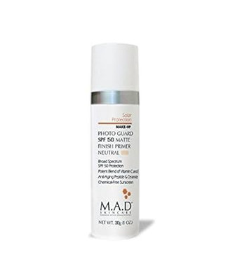 M.A.D Skincare Solor Protection Photo Guard Spf 50 Matte Finish Primer - Anti-Aging (Neutral/Medium)