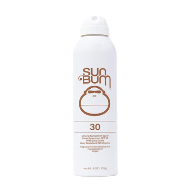 Sun Bum Mineral Spf 30 Sunscreen Body Spray - Water-Resistant Broad Spectrum Moisturizing Sunscreen With Vitamin E - Hawaii 104 Act Compliant (Made Without Octinoxate & Oxybenzone) - 6 Oz