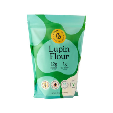 Kaizen Lupin Flour 2Lbs  High Protein, Low Carb, Keto Friendly, Gluten Free Ground Lupini Flour  Non Gmo, Vegan, Low Calorie, High Fiber Lupin Bean