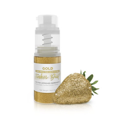 Bakell - Leaf Green Tinker Dust (4G, 1X Mini Spray Pump) Edible Glitter For Food, Desserts, And Beverages!