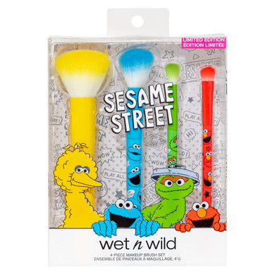 Wet N Wild Sesame Street 4-Piece Makeup Brush Set Sesame Street Collection