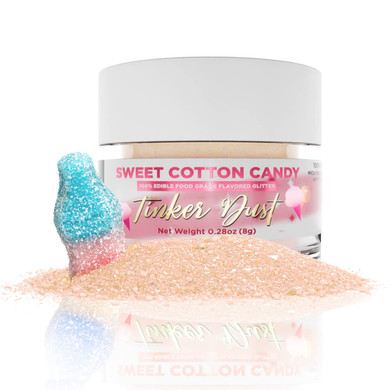 Bakell - Sour Watermelon Flavored Tinker Dust (8G, 1X Jar) Edible Glitter For Cakes, Cupcakes, Cake Pops, Gummies, Ice Cream And Cookies!