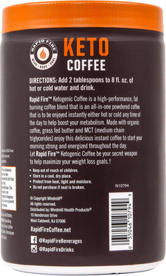 Ketogenic Fair Trade Instant Keto Coffee Mix, Supports Energy, Metabolism Support, Grass Fed Butter, Mcts & Himalayan Salt, 15 Servings, Hazelnut Flavor, 7.93 Ounce