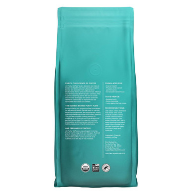 Purity Coffee Ease Dark Roast Low Acid Organic Coffee - Usda Certified Organic Specialty Grade Arabica Whole Bean Coffee - Third Party Tested For Mold, Mycotoxins And Pesticides - 5 Lb Bag