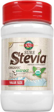 Kal® Sure Stevia Extract Powder, 1.3 Oz. | Best-Tasting, Zero Calorie, Low Glycemic | 730 Servings