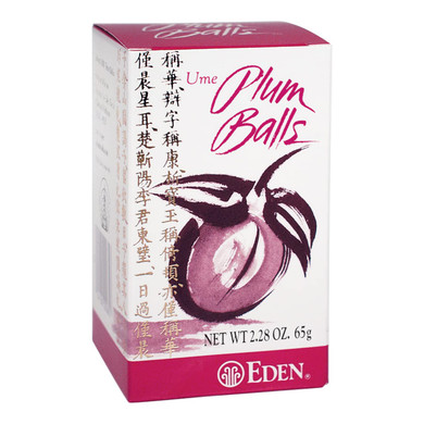 Eden Ume Plum Balls, Ume Plum Concentrate And Jinenjo Wild Mountain Yam, 300 Quarter Gram Balls, 2.28 Oz