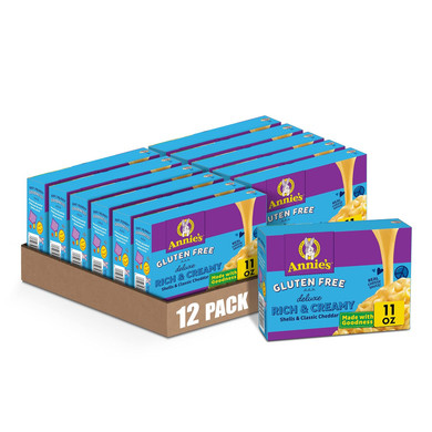 Annie'S Homegrown Gluten Free Creamy Deluxe Rice Pasta Dinner, 11 Ounce Boxes