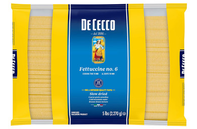 De Cecco Semolina Pasta, Fettuccine No.6, 5 Pound