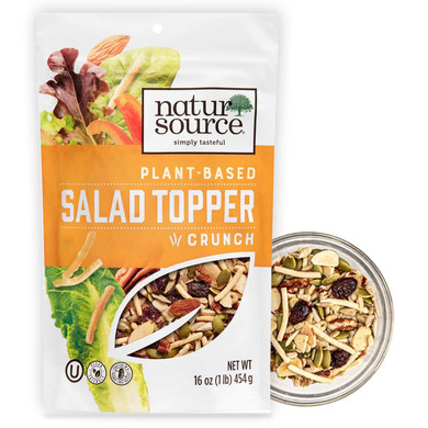 Natursource Salad Topper Crunch - Salad Toppings, Salad Mix, Salad Toppers Seeds And Cranberries, Crunchy, Mixed Seeds For Salad, Oatmeal Or Yogurt, Natural, Gluten Free - 16 Oz (1 Lb)