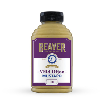 Beaver Traditionally Hot Dijon Mustard, 12.5 Oz Squeeze Bottle