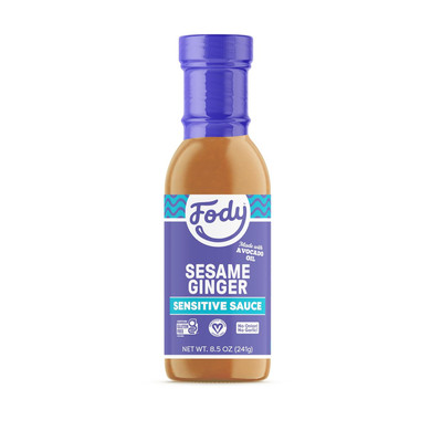 Fody Foods Sesame Ginger Sauce & Marinade, 8.5 Oz, Garlic And Onion Free, Low Fodmap Certified, Gut & Ibs Friendly, Vegan, Non-Gmo, Gluten Free, Keto Friendly