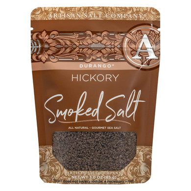 Artisan Salt Company Durango Hickory Smoked Sea Salt, Zip-Top Pouch, 3 Ounce