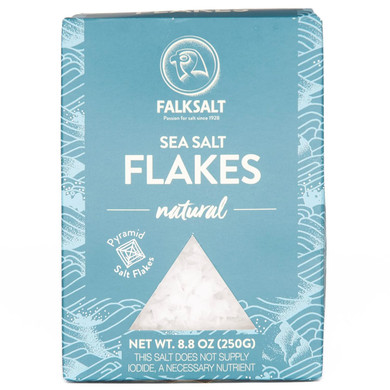 Falksalt | Organic Sea Salt Flakes, 8.8Oz Box - Gourmet Sea Salt Flakes
