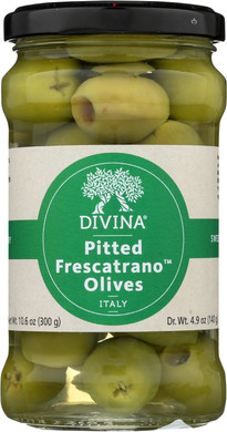 Divina Pitted Frescatrano Olives, 10.6 Oz