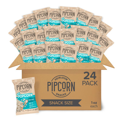 Heirloom Truffle Mini Popcorn By Pipcorn - 4.5Oz 6Pk - Healthy Snacks, Gluten Free Snacks, Heirloom Corn, Salty Snacks, Black Truffle