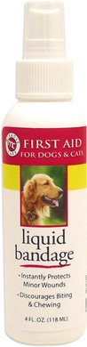 Miracle Care First Aid Liquid Bandage Spray For Dogs And Cats, 4 Ounce, Instantly Protects Minor Wounds And Discourages Licking